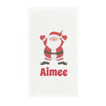 Santa Clause Making Snow Angels Guest Paper Towels - Full Color - Standard (Personalized)