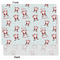 Santa Clause Making Snow Angels Tissue Paper - Heavyweight - Large - Front & Back