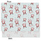Santa Clause Making Snow Angels Tissue Paper - Heavyweight - Medium - Front & Back