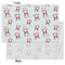 Santa Clause Making Snow Angels Tissue Paper - Heavyweight - Small - Front & Back