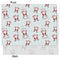 Santa Clause Making Snow Angels Tissue Paper - Lightweight - Medium - Front & Back