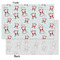 Santa Clause Making Snow Angels Tissue Paper - Lightweight - Small - Front & Back