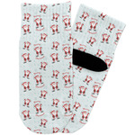 Santa Clause Making Snow Angels Toddler Ankle Socks