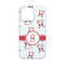 Santa Clause Making Snow Angels iPhone 13 Mini Case - Back