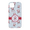 Santa Clause Making Snow Angels iPhone 14 Pro Case - Back