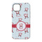 Santa Clause Making Snow Angels iPhone 14 Pro Tough Case - Back