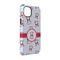 Santa Clause Making Snow Angels iPhone 14 Tough Case - Angle