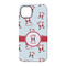 Santa Clause Making Snow Angels iPhone 14 Tough Case - Back