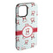 Santa Clause Making Snow Angels iPhone 15 Plus Tough Case - Angle