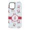 Santa Clause Making Snow Angels iPhone 15 Tough Case - Back