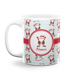 Santa Clause Making Snow Angels Coffee Mug (Personalized)