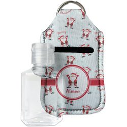 Santa Clause Making Snow Angels Hand Sanitizer & Keychain Holder (Personalized)