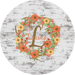 Floral Antler Multipurpose Round Labels - 1" (Personalized)