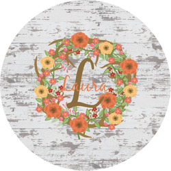 Floral Antler Multipurpose Round Labels - 1" (Personalized)