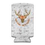 Floral Antler Can Cooler (tall 12 oz) (Personalized)