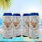 Floral Antler 16oz Can Sleeve - Set of 4 - LIFESTYLE