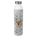 Floral Antler 20oz Stainless Steel Water Bottle - Full Print (Personalized)