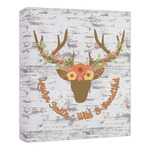 Floral Antler Canvas Print - 20x24 (Personalized)