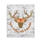 Floral Antler 20x24 - Canvas Print - Front View