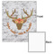 Floral Antler 20x24 - Matte Poster - Front & Back