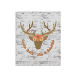 Floral Antler Poster - Matte - 20x24 (Personalized)