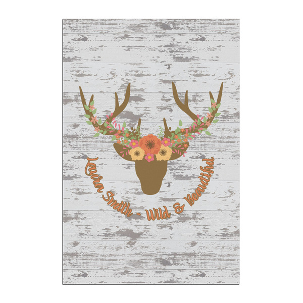 Custom Floral Antler Posters - Matte - 20x30 (Personalized)