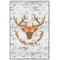 Floral Antler 20x30 Wood Print - Front View