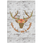 Floral Antler Poster - Matte - 24x36 (Personalized)