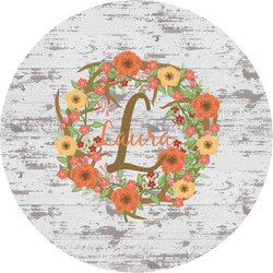 Floral Antler Multipurpose Round Labels - 3" (Personalized)