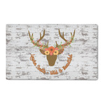 Floral Antler 3' x 5' Indoor Area Rug (Personalized)