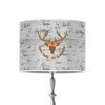 Floral Antler 8" Drum Lamp Shade - Poly-film (Personalized)