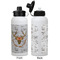 Floral Antler Aluminum Water Bottle - White APPROVAL