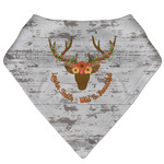 Floral Antler Bandana Bib (Personalized)