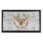 Floral Antler Bar Mat - Small (Personalized)