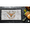 Floral Antler Bar Mat - Small - LIFESTYLE