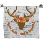 Floral Antler Bath Towel (Personalized)