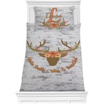 Floral Antler Comforter Set - Twin XL (Personalized)