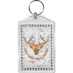 Floral Antler Bling Keychain (Personalized)