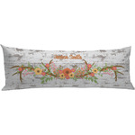 Floral Antler Body Pillow Case (Personalized)