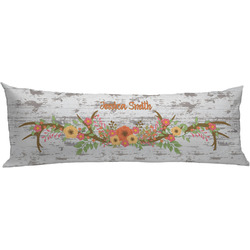 Floral Antler Body Pillow Case (Personalized)