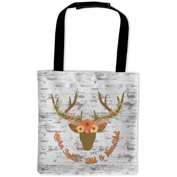 Custom Floral Antler Auto Back Seat Organizer Bag (Personalized)