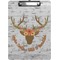 Floral Antler Clipboard (Letter)