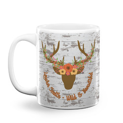 Floral Antler Coffee Mug (Personalized)