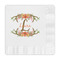 Floral Antler Embossed Decorative Napkins (Personalized)