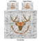 Floral Antler Comforter Set - King - Approval