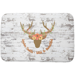 Floral Antler Dish Drying Mat (Personalized)