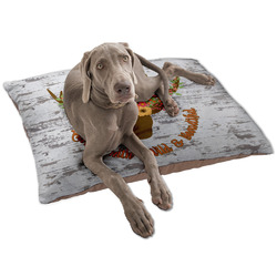 Floral Antler Dog Bed - Large w/ Name or Text