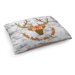 Floral Antler Dog Bed - Medium w/ Name or Text