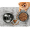 Floral Antler Dog Food Mat - Small LIFESTYLE