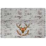 Floral Antler Dog Food Mat w/ Name or Text